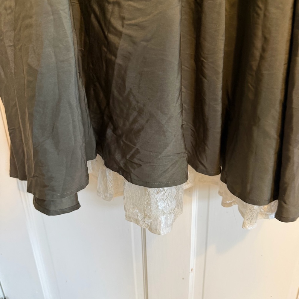 Scarlet Darkness Dark Green Maxi Skirt - Picture 3 of 7